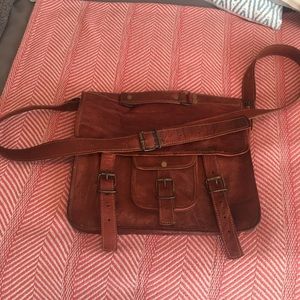 Vintage leather satchel